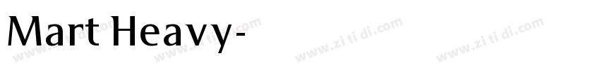 Mart Heavy字体转换